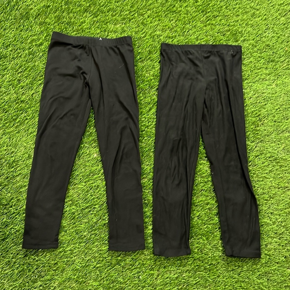 Girls - Set of 2 - Black Leggings